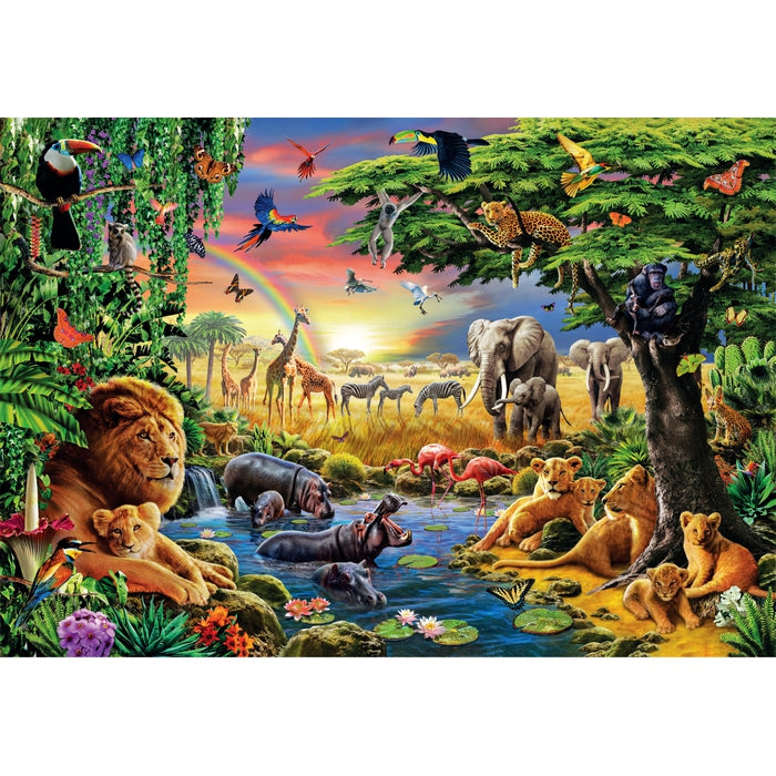 clementoni-adult-puzzle-the-african-gathering-2000-teile-puzzle image 2