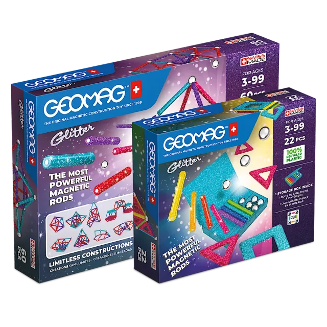 geomag-glitter-bundle-medio-magnet-baukasten image 1