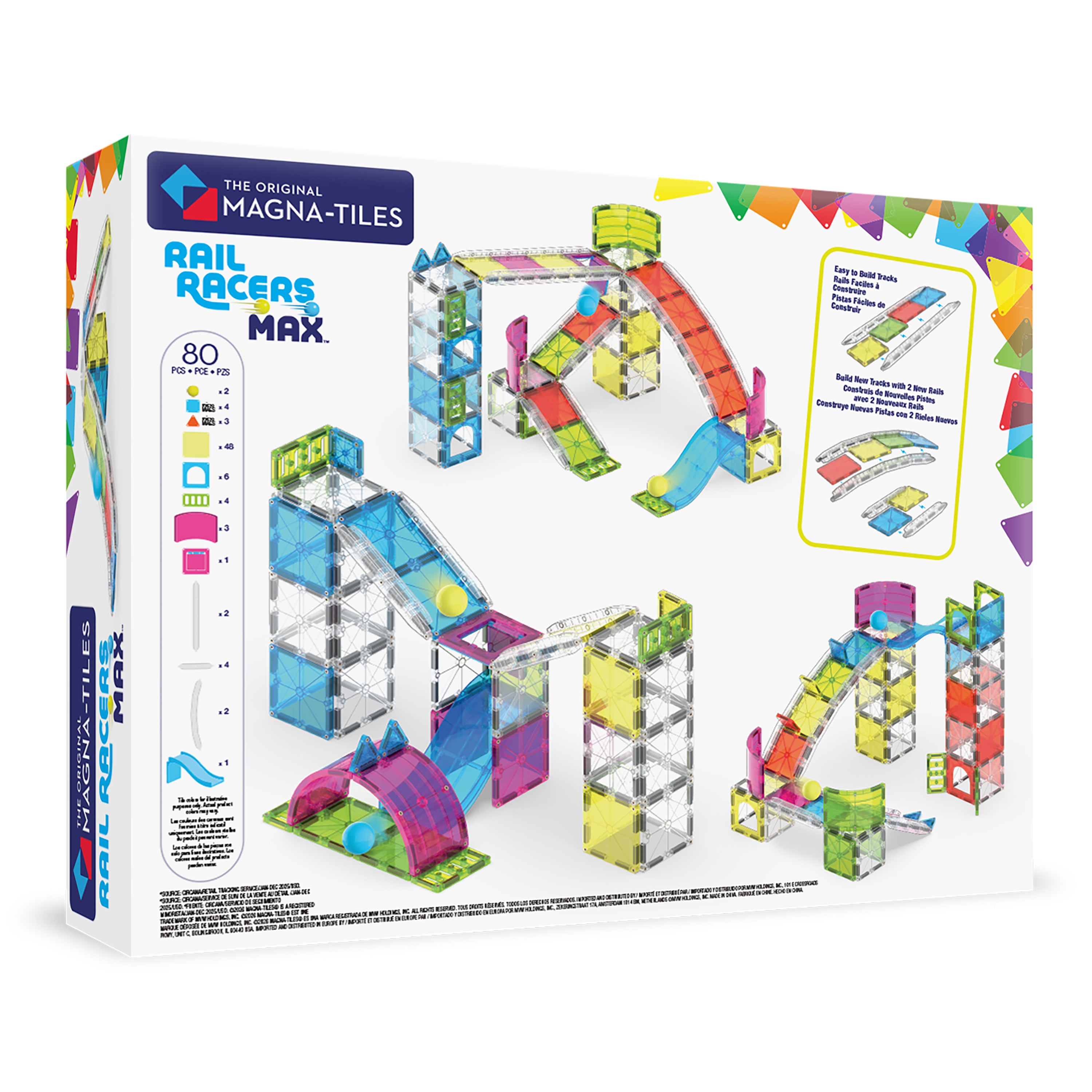 magna-tiles-rail-racers-max-80-teiliges-kugelbahn-set image 7