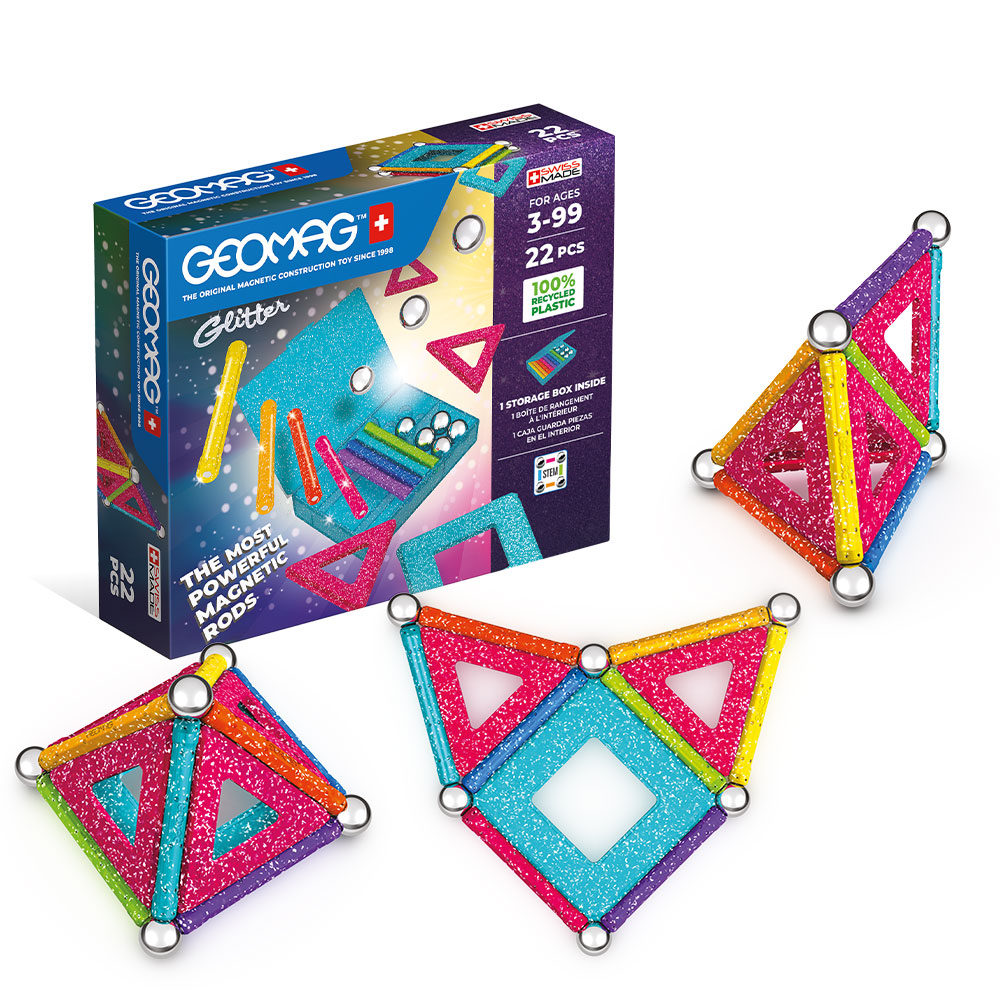 geomag-classic-glitter-panels-recycled-bundle-3-schachteln-magnetbauset image 2