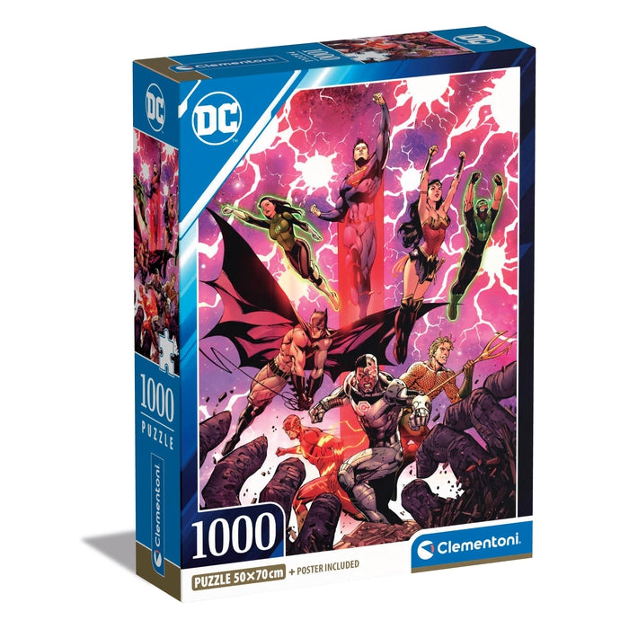 clementoni-dc-comics-puzzle-1000-teile-70-x-50-cm image 1
