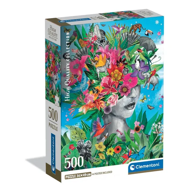 clementoni-head-in-the-jungle-puzzle-500-teile-49-x-36-cm image 1