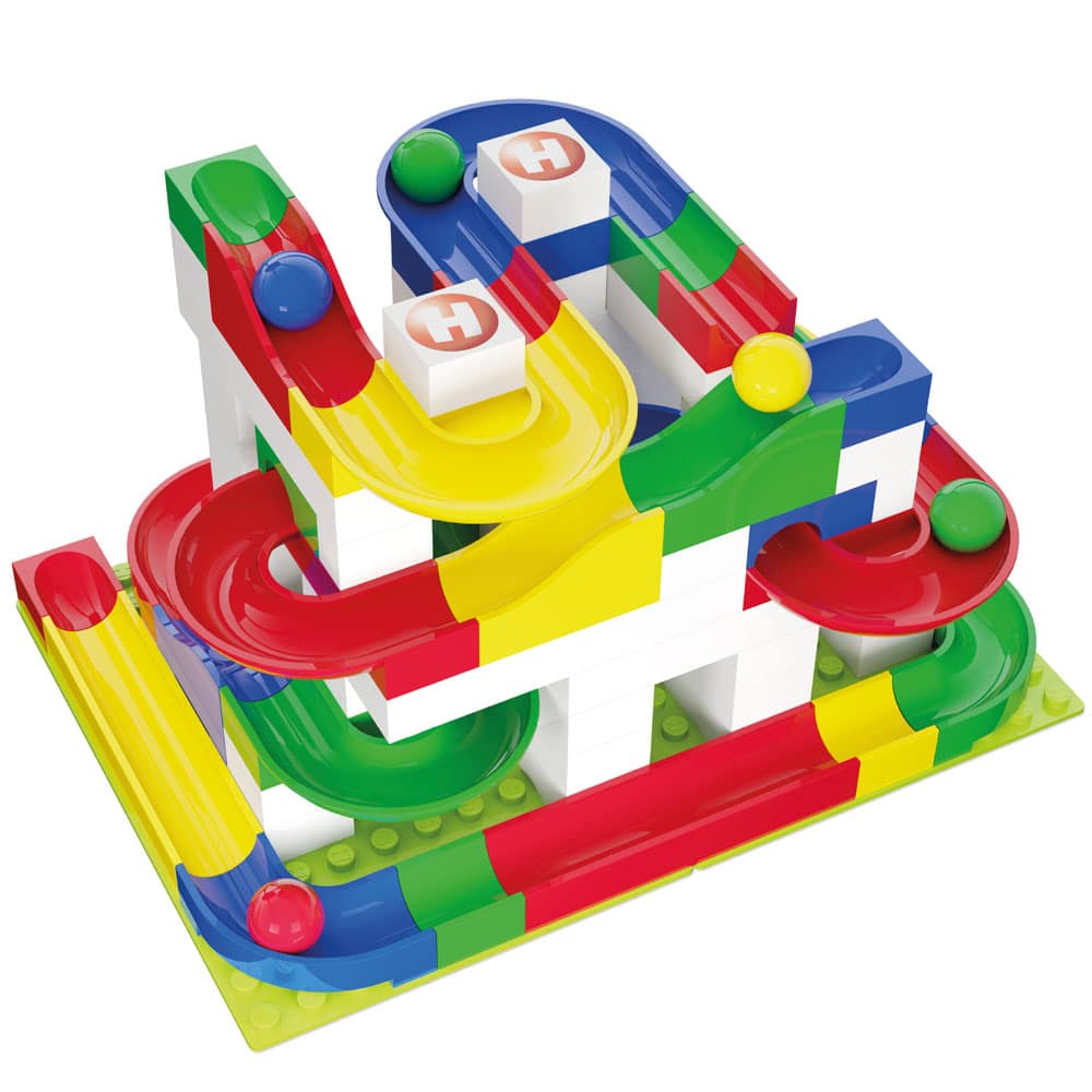 hubelino-basic-building-box-kugelbahn-123-teilig image 2