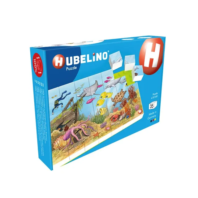 hubelino-puzzle-bunte-unterwasserwelt-35-teile-steckpuzzle image 1