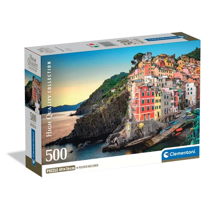 clementoni-riomaggiore-coast-500-teile-puzzle-f-r-erwachsene-made-in-italy-49-x- image 1