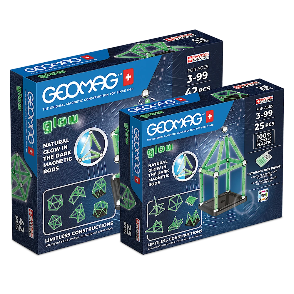 geomag-glow-bundle-piccolo-magnetisches-konstruktionsspiel-kleinformat image 1