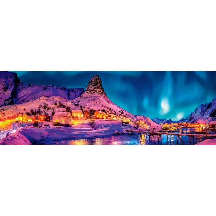 clementoni-colourful-night-over-lofoten-islands-1000-teile-panorama-puzzle image 2