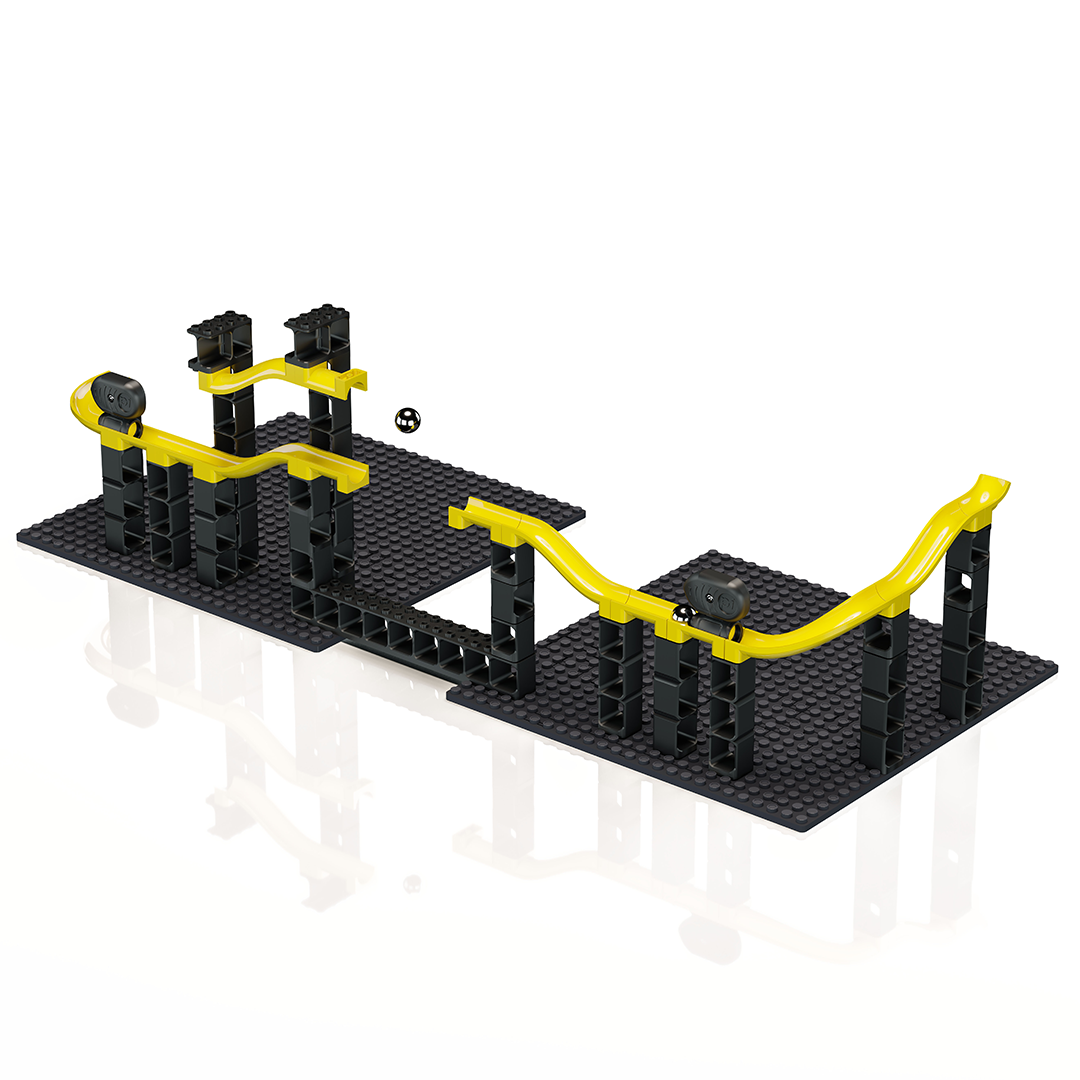 hubelino-pi-kugelbahn-set-gausskanone-70-teile-magnet-kugelbahn image 4
