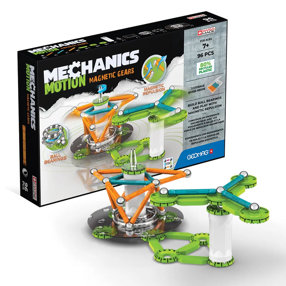 geomag-mechanics-motion-magnetic-gears-96-tlg-magnet-konstruktionsspiel image 1