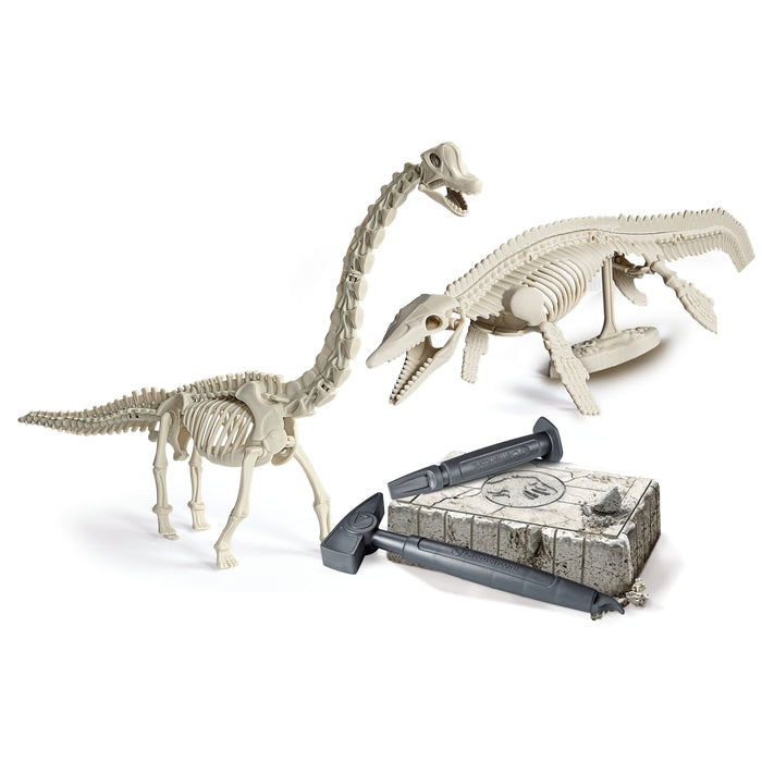 clementoni-jurassic-world-rebirth-ausgrabungs-set-mosasaurus-brachiosaurus image 2