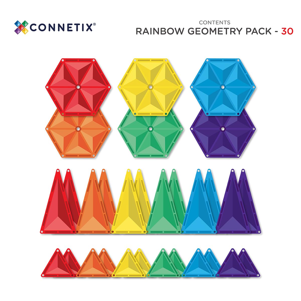 connetix-magnetbausteine-regenbogen-geometrie-pack-30-st-ck image 6