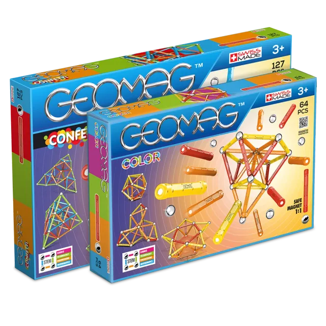 geomag-confetti-2-bundle-magnetisches-bau-konstruktionsspiel-classic-set image 1
