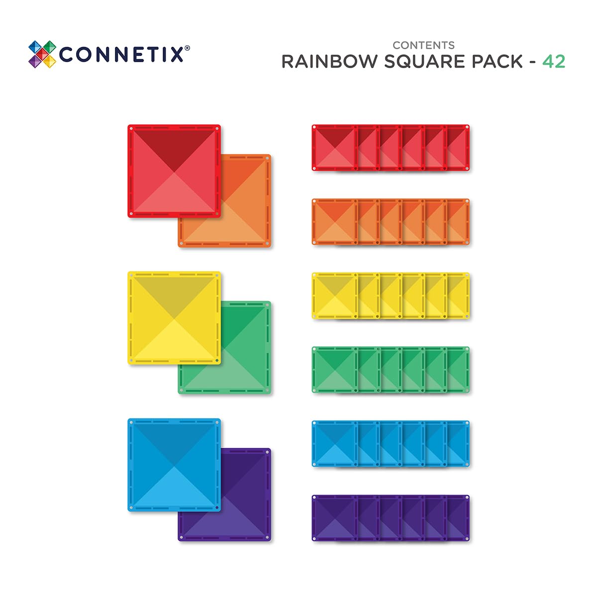 connetix-regenbogen-quadrat-pack-magnetbausteine-42-st-ck image 6