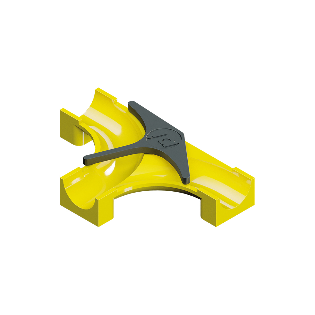 hubelino-pi-8x5er-t-weiche-kugelbahn-weichen-bauteil image 1