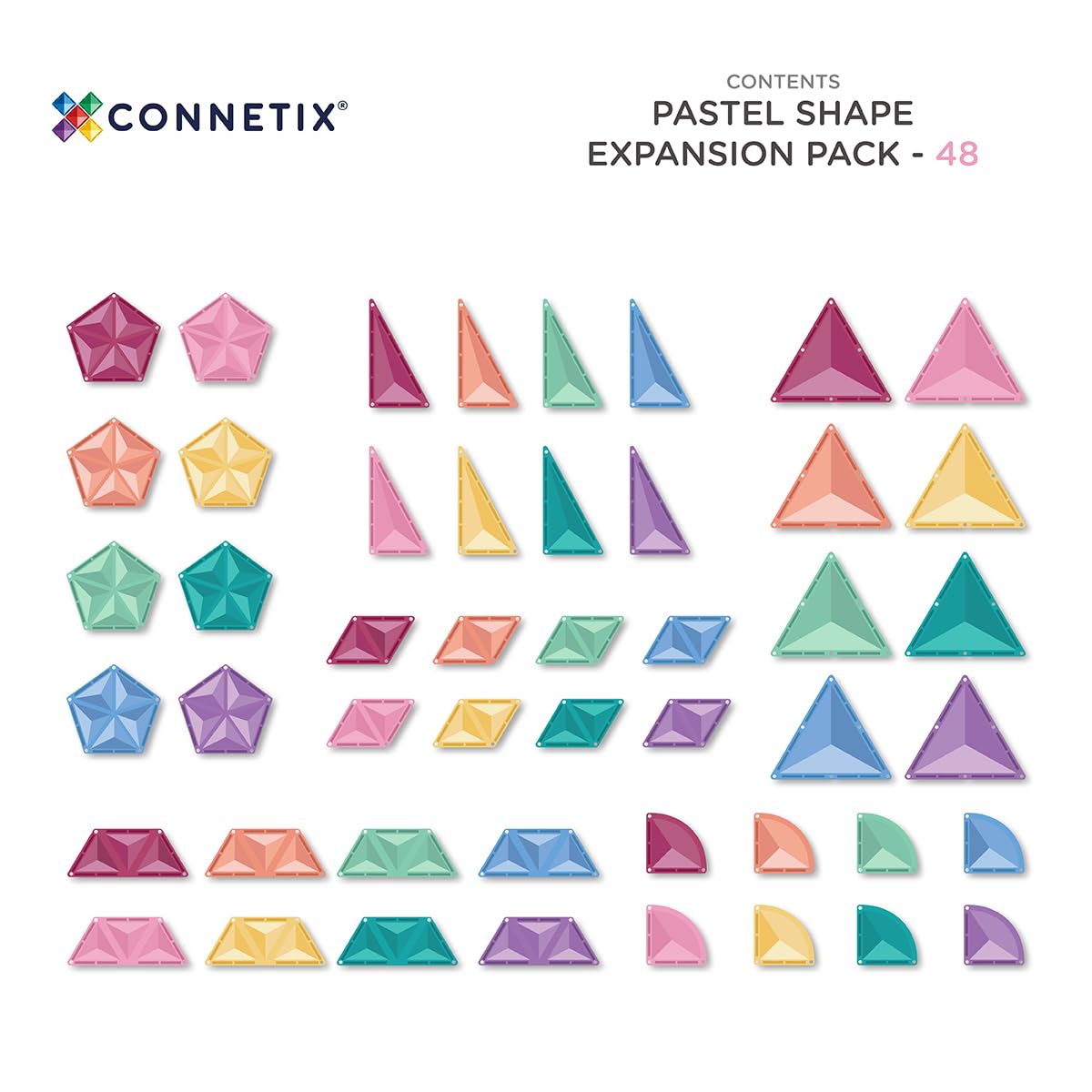 connetix-pastell-formen-expansion-pack-magnetbausteine-48-st-ck image 6