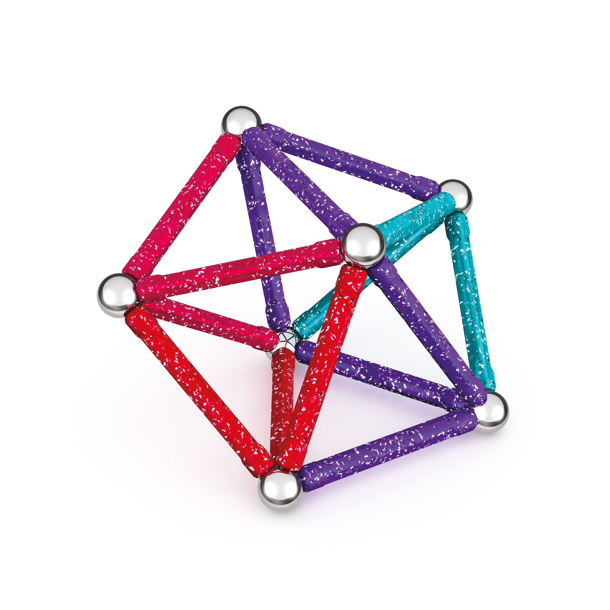 geomag-classic-glitter-recycled-60-teile-magnetbauset image 4