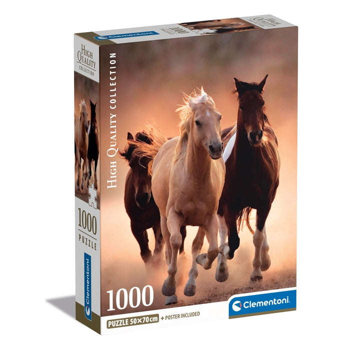 clementoni-puzzle-running-horses-1000-teile-70-x-50-cm image 1