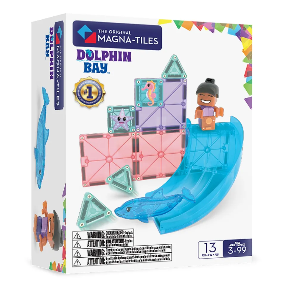 magna-tiles-dolphin-bay-13-teiliges-magnetisches-konstruktionsspiel image 1