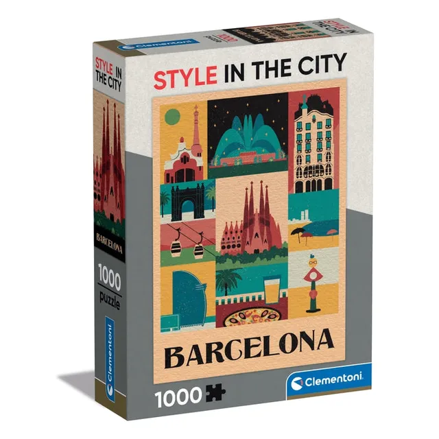clementoni-style-in-the-city-barcelona-puzzle-1000-teile-70-x-50-cm image 1