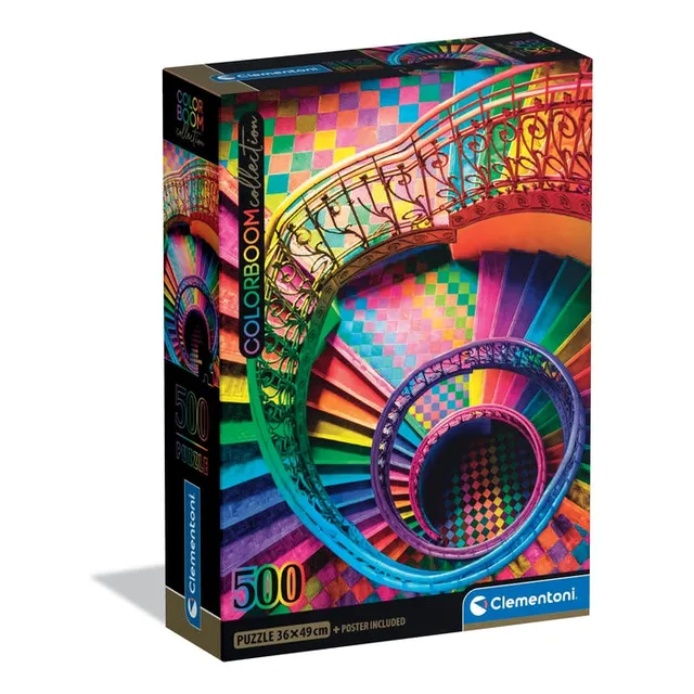 clementoni-puzzle-colorboom-stairs-500-teile-49-x-36-cm image 1