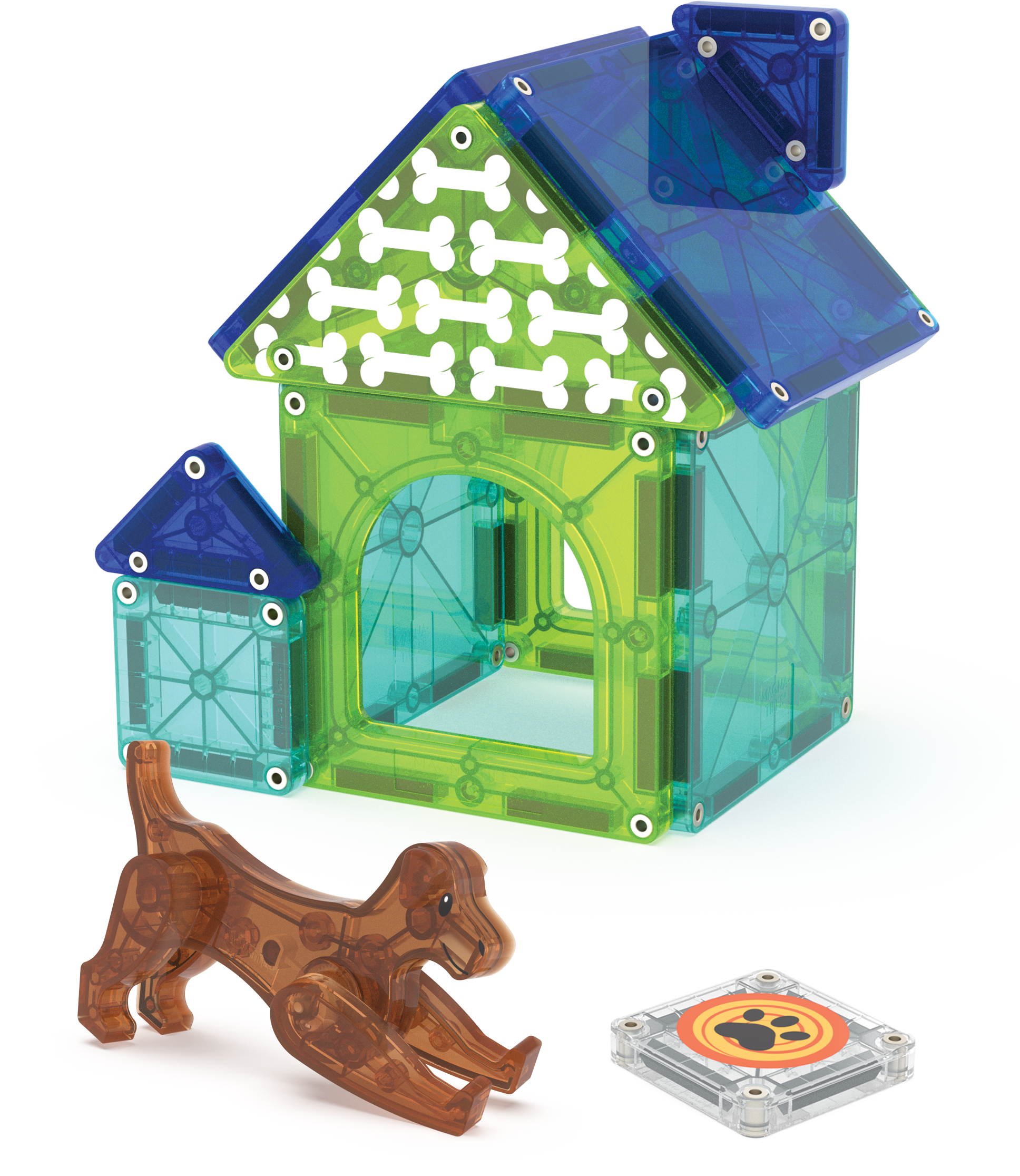 magna-tiles-dog-house-13-teile-magnetisches-hunde-bauset-mit-micromags image 4