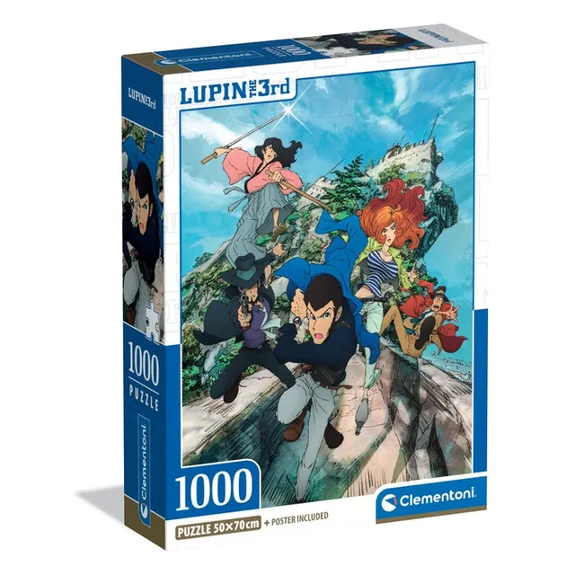 clementoni-lupin-iii-puzzle-1000-teile-70-x-50-cm-anime image 1