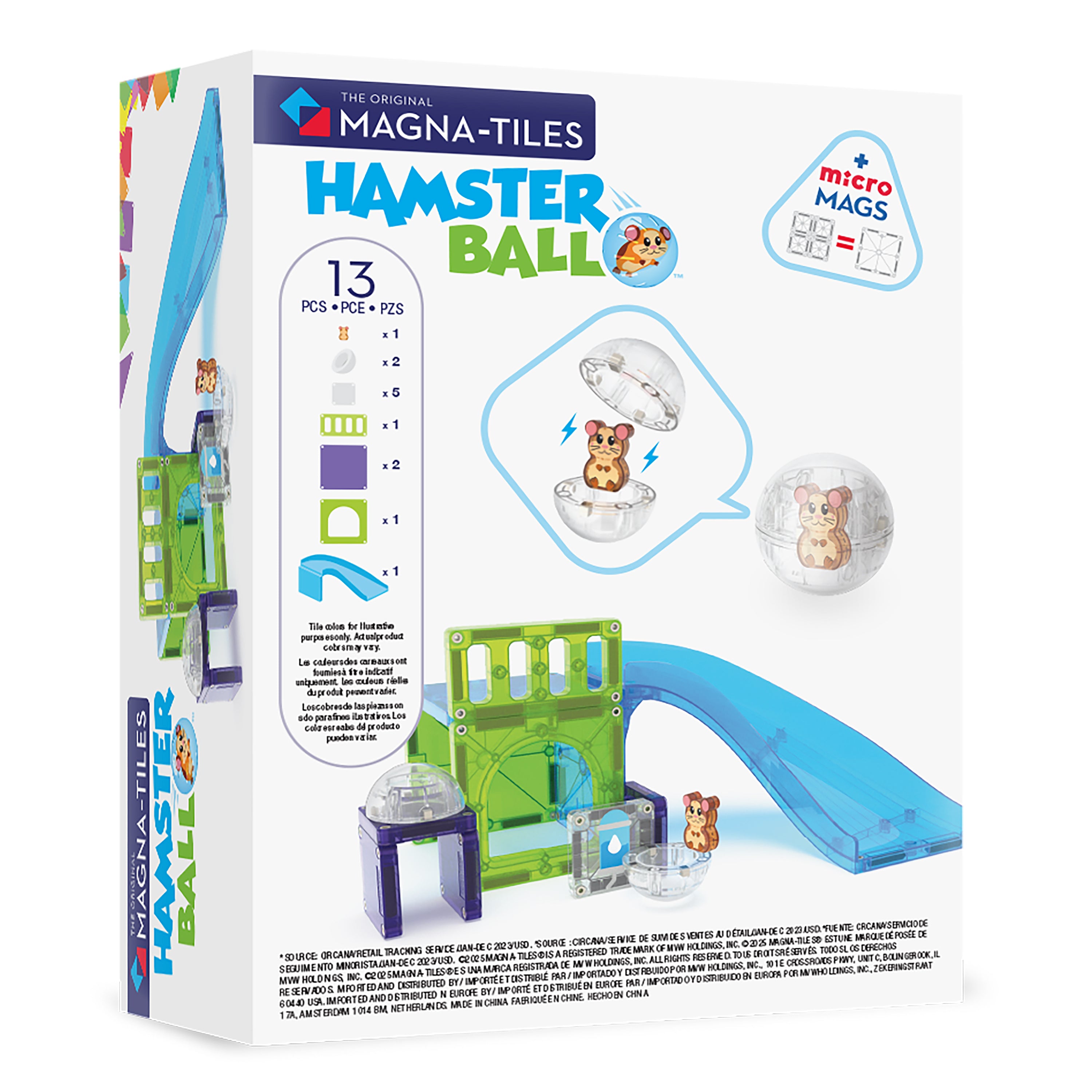 magna-tiles-hamster-ball-13-teiliges-magnetisches-bauset-mit-rutsche image 8