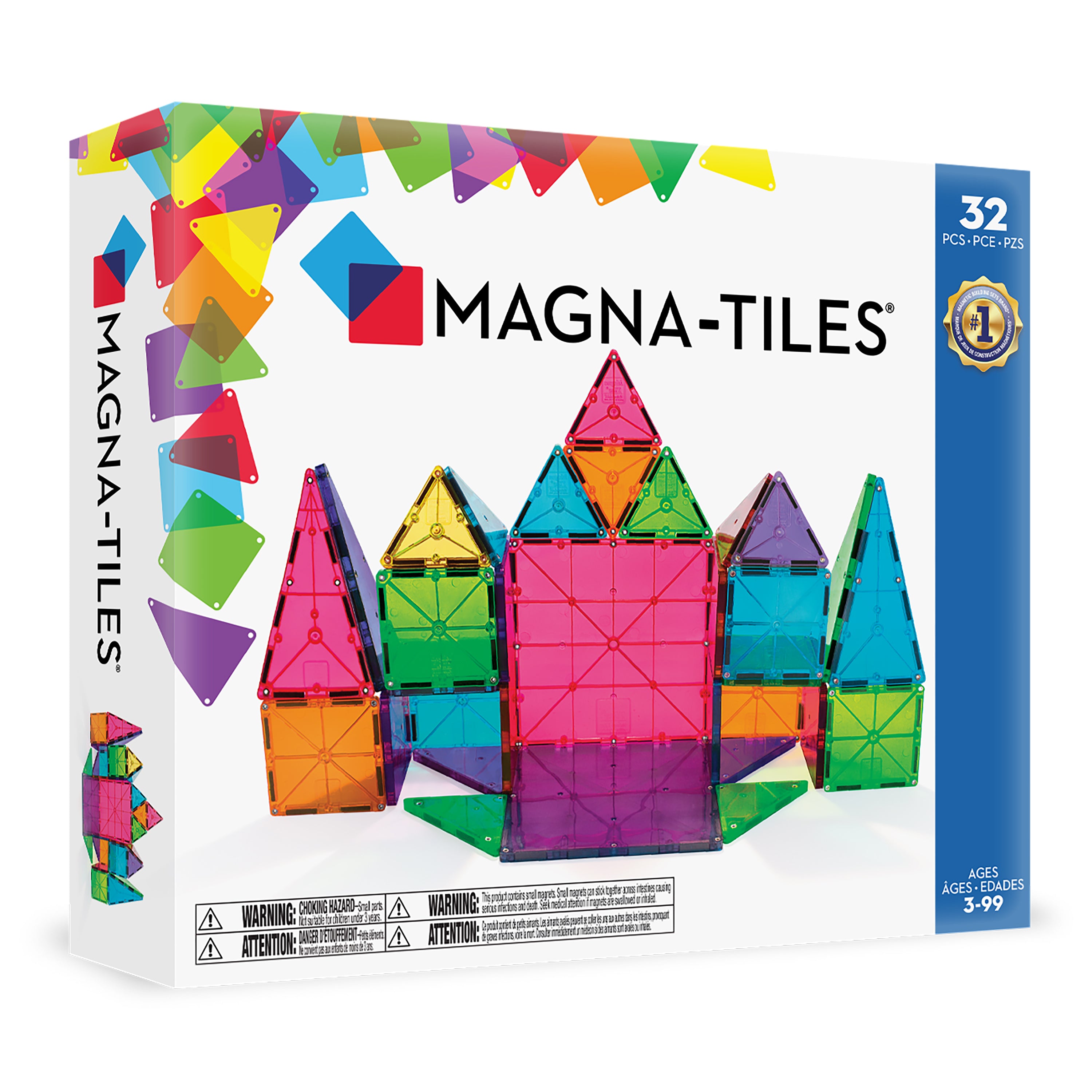 magna-tiles-classic-32-teiliges-set-magnetisches-basis-konstruktionsspiel image 1