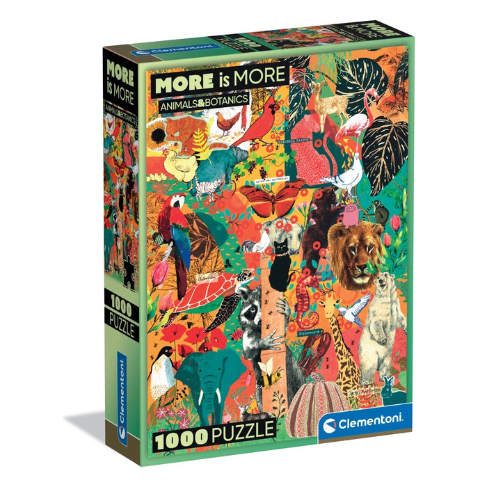 clementoni-more-is-more-animal-botanics-puzzle-1000-teile-70-x-50-cm image 1