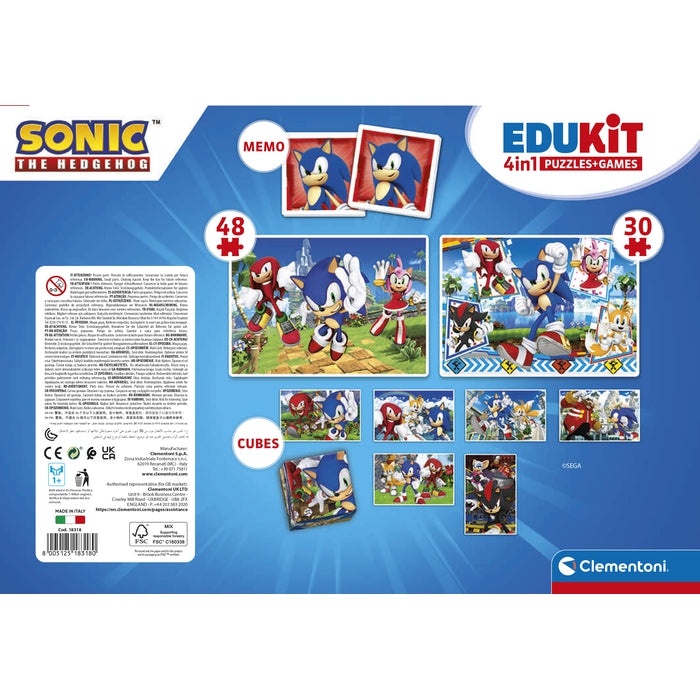 clementoni-edukit-4-in-1-sonic-lernspiel-set-puzzle-memo image 7
