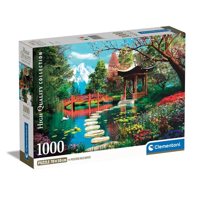 clementoni-fuji-garden-puzzle-1000-teile-70-x-50-cm image 1