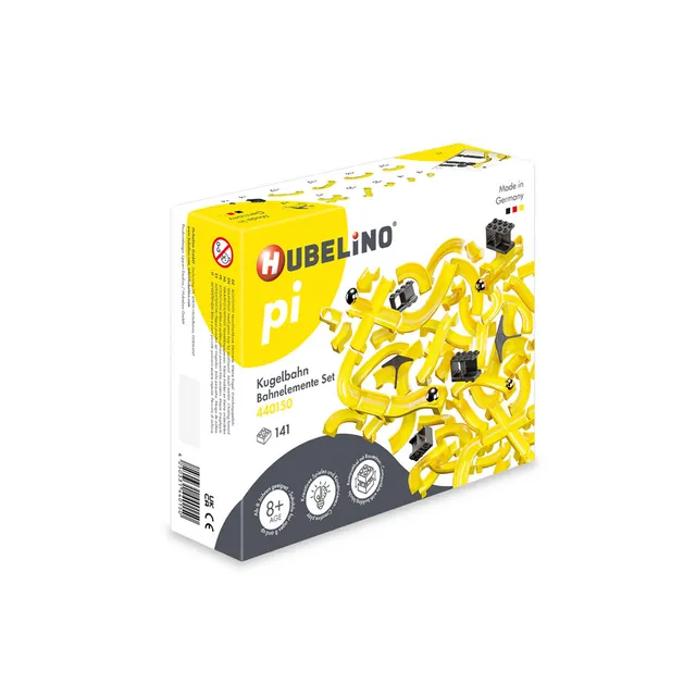 hubelino-pi-kugelbahn-bahnelemente-set-141-teilig image 1