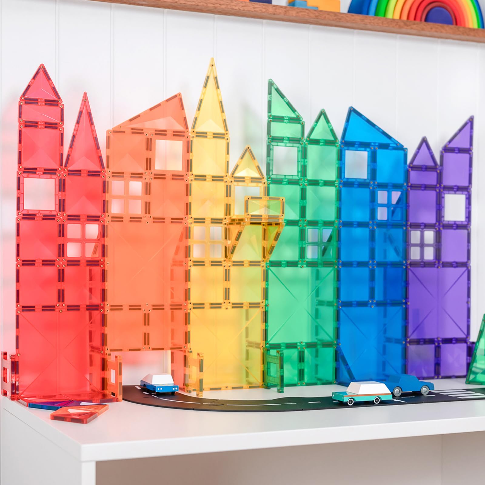 connetix-magnetbausteine-regenbogen-kreativpaket-102-st-ck-magnetfliesen image 5