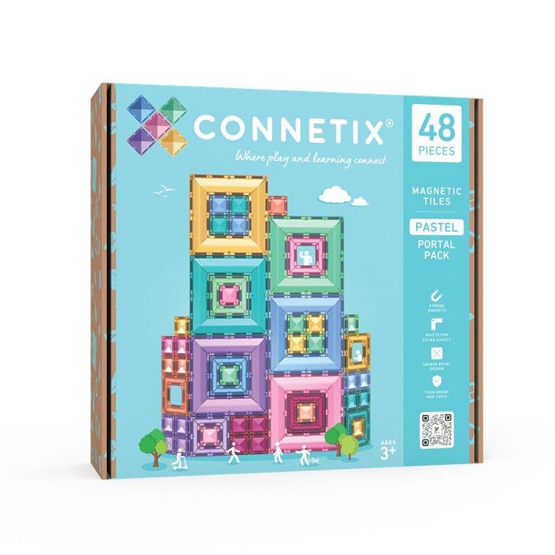 connetix-magnetbausteine-pastell-portal-paket-48-st-ck image 8