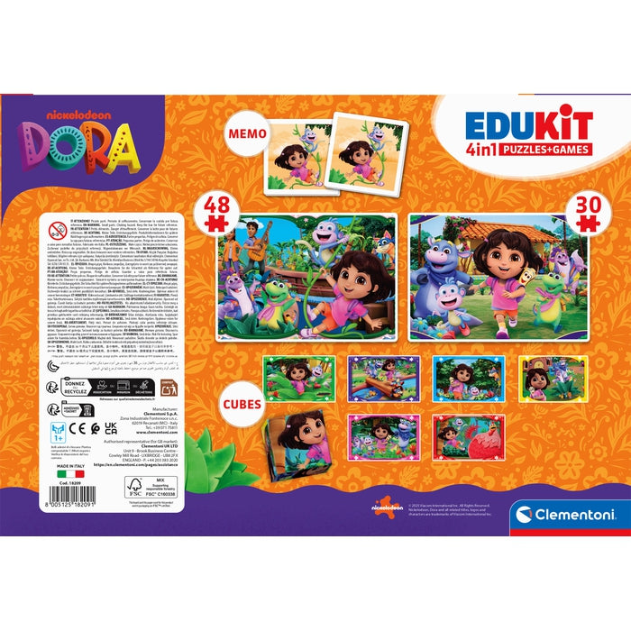 clementoni-edukit-4-in-1-dora-lernspiele-set image 6