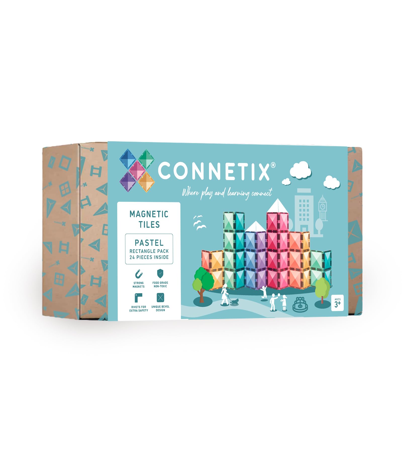 connetix-magnetbausteine-pastell-rechteck-pack-24-st-ck image 1