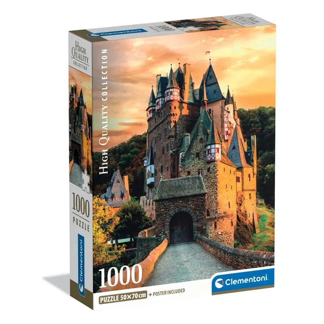 clementoni-puzzle-golden-hour-at-eltz-castle-1000-teile-70-x-50-cm image 1