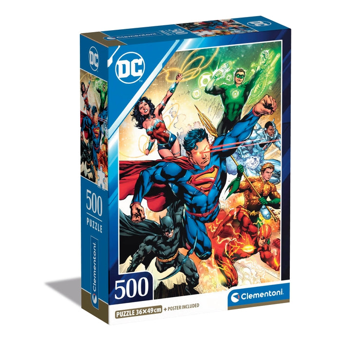 clementoni-dc-comics-puzzle-500-teile-49-x-36-cm image 1