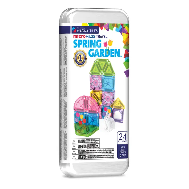 magna-tiles-micromags-spring-garden-24-teiliges-reise-set image 1