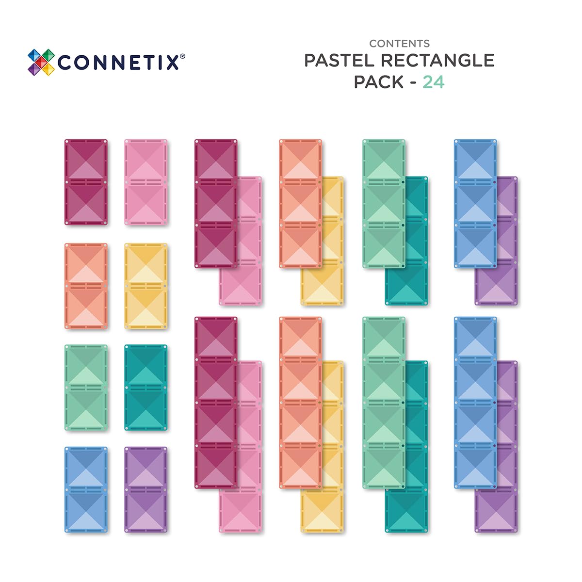connetix-magnetbausteine-pastell-rechteck-pack-24-st-ck image 6