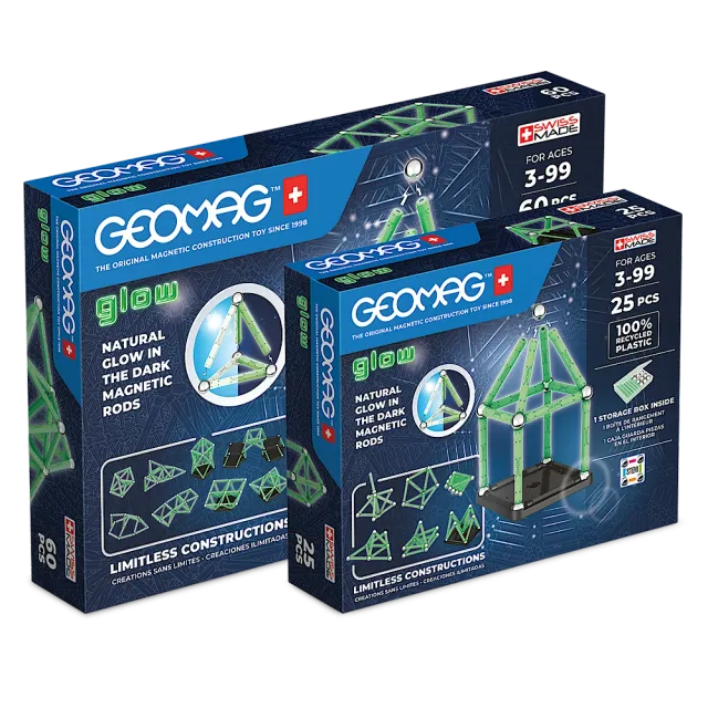 geomag-classic-glow-bundle-medium-magnetisches-bauspiel-leuchtend image 1