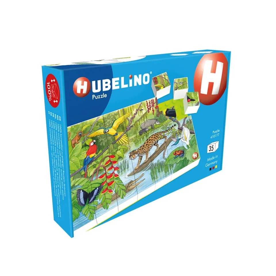 hubelino-puzzle-wildlife-im-tropischen-regenwald-35-teile image 1
