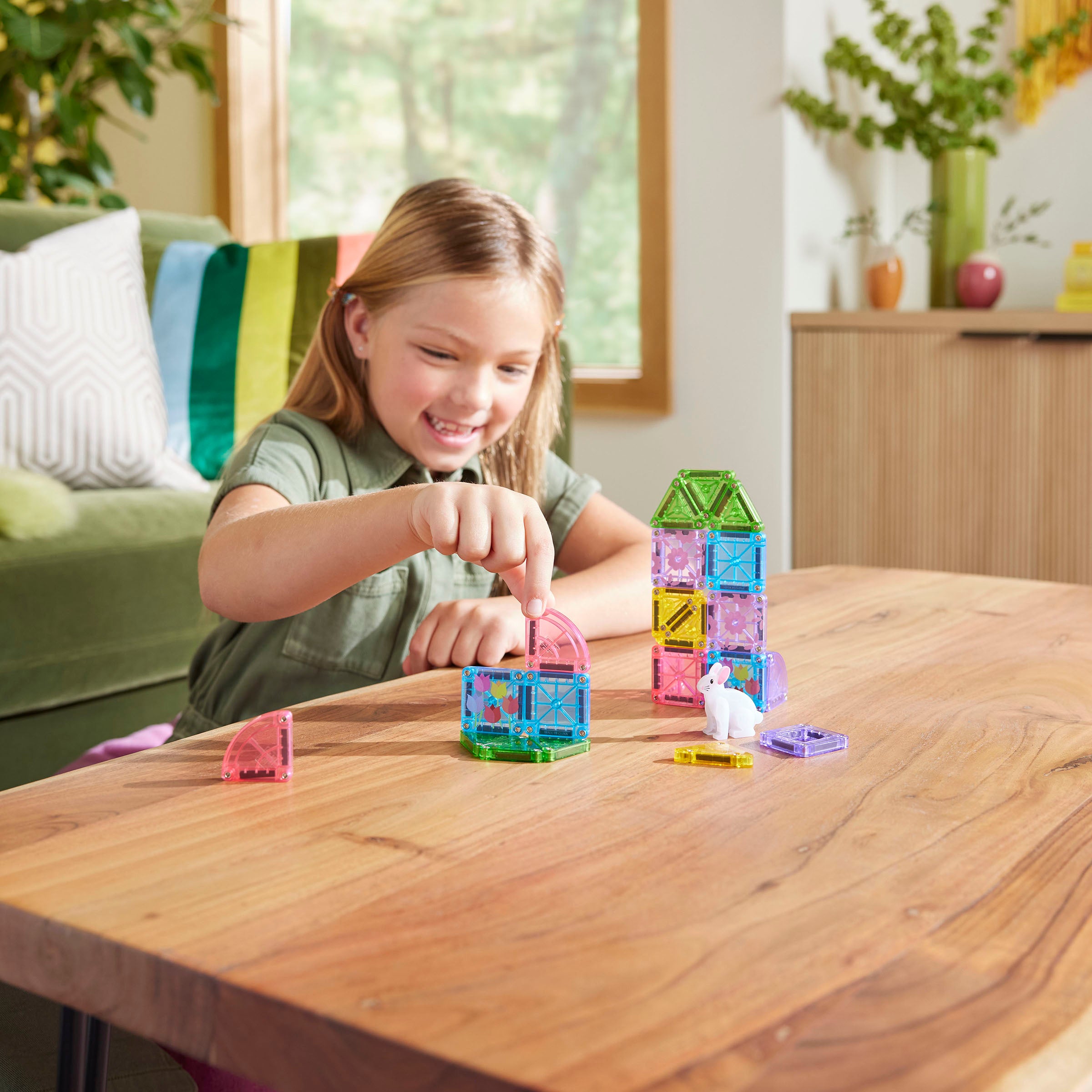 magna-tiles-micromags-spring-garden-24-teiliges-reise-set image 3