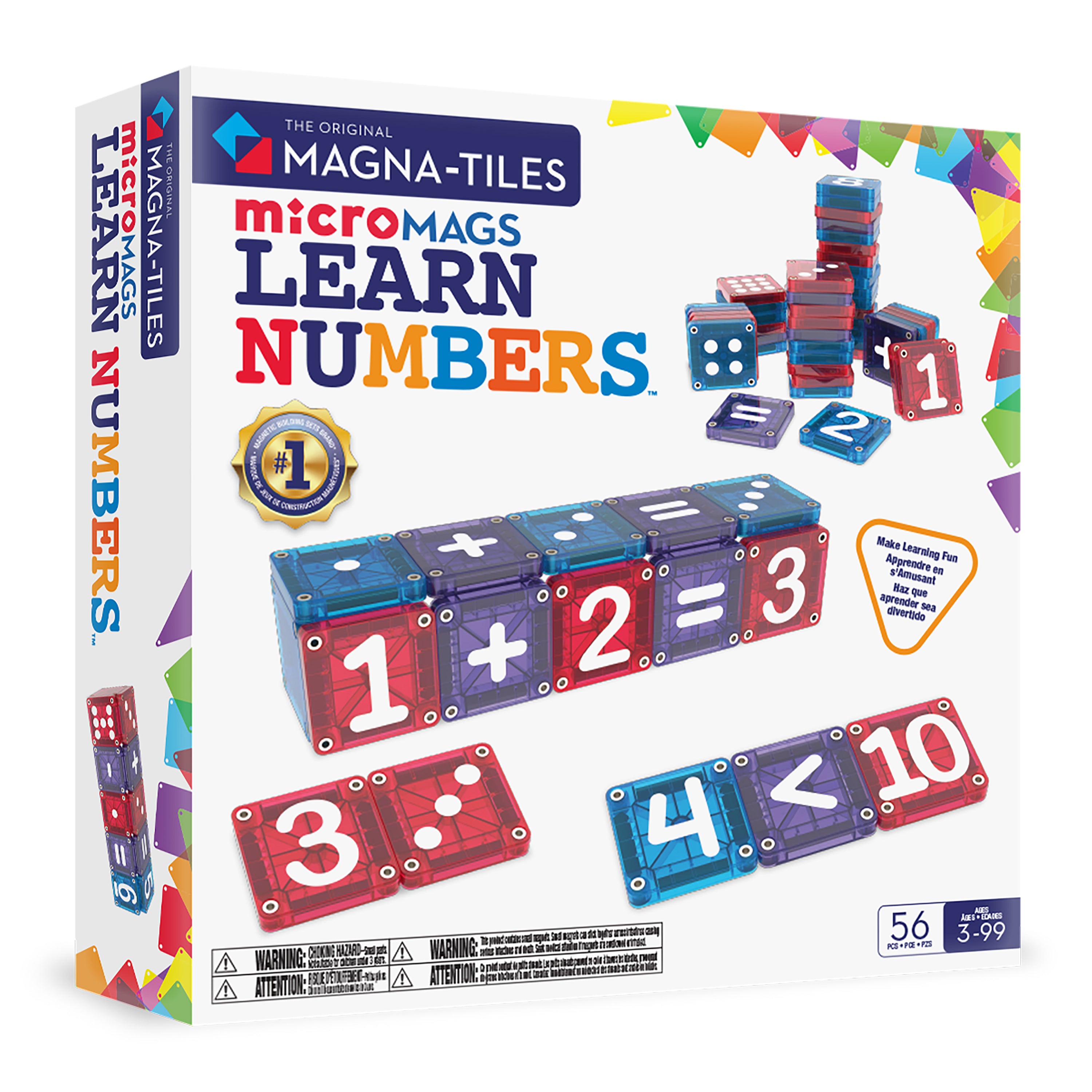 magna-tiles-micromags-learn-numbers-56-teiliges-magnet-bauset image 1