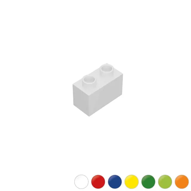 hubelino-1x2-building-block-klemmbaustein-einzelteil image 1