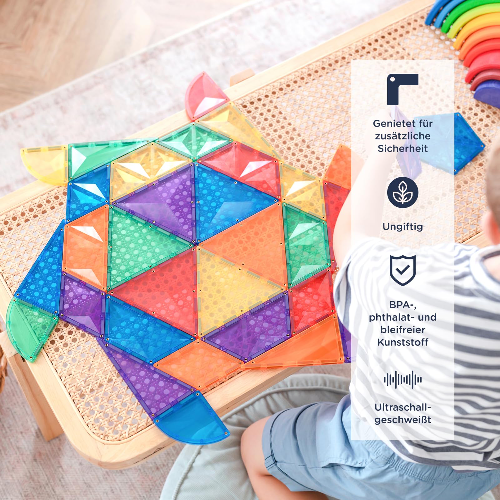 connetix-rainbow-shape-expansion-pack-magnetbausteine-36-st-ck-regenbogen image 3