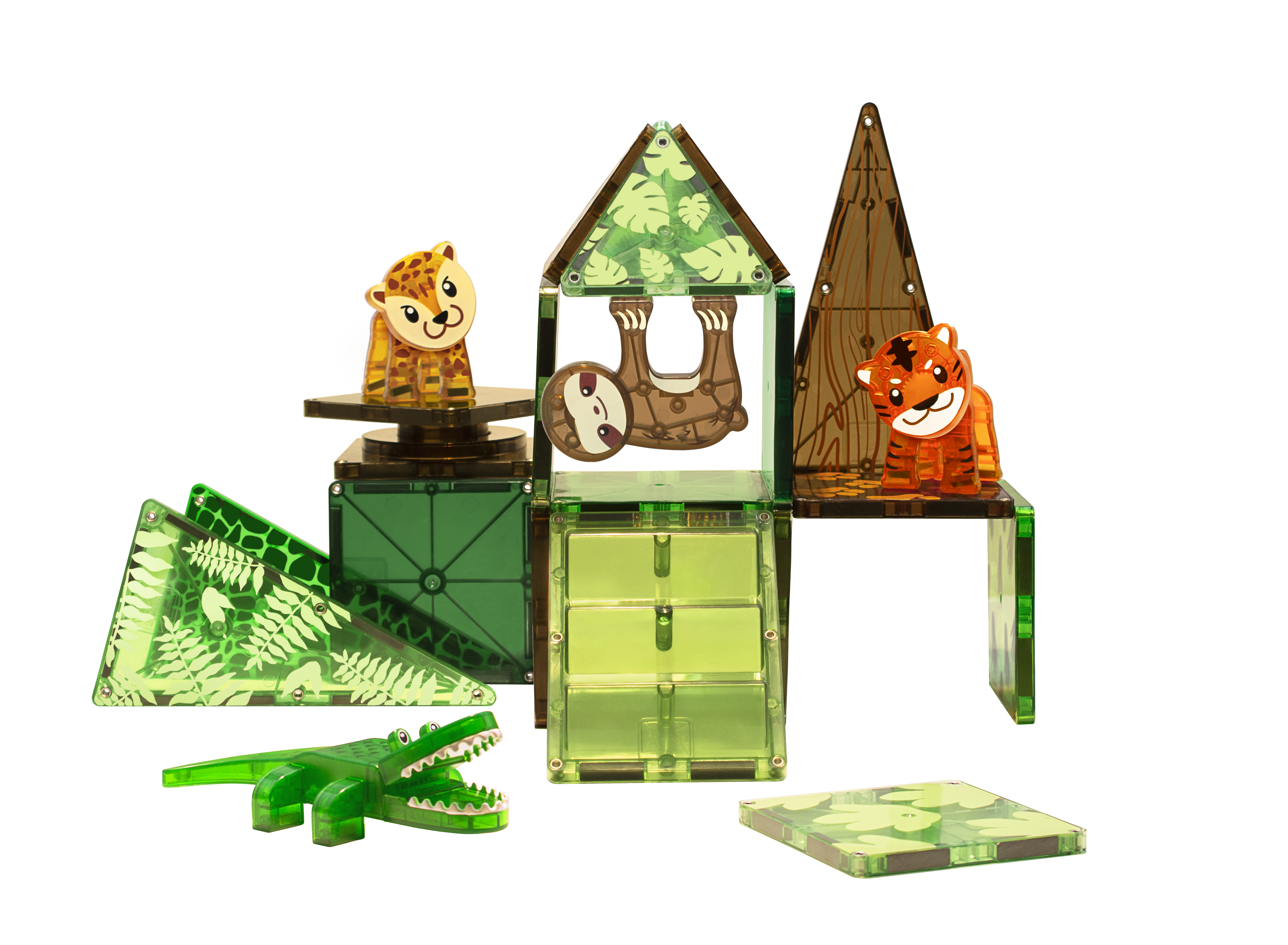 magna-tiles-jungle-25-teiliges-magnet-bauset-mit-tieren image 5