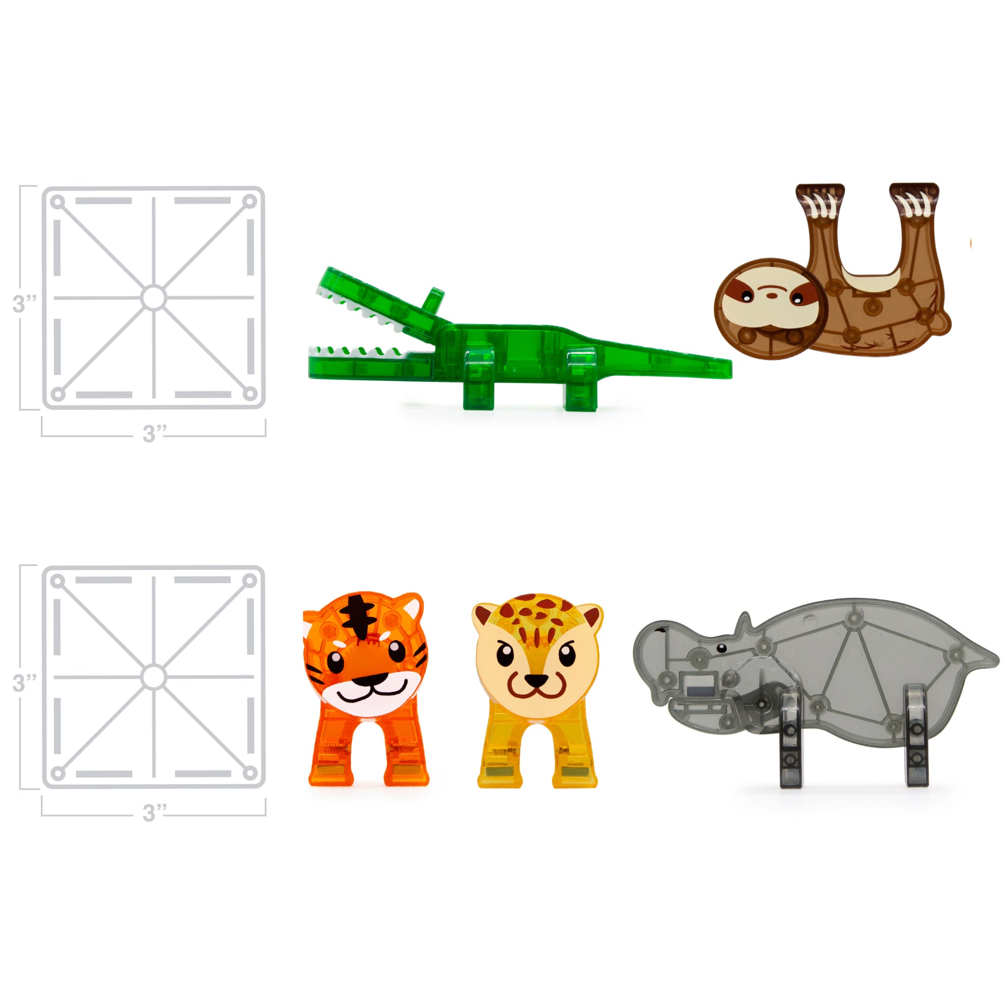 magna-tiles-jungle-25-teiliges-magnet-bauset-mit-tieren image 7