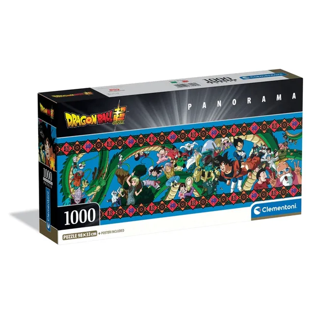 clementoni-dragon-ball-panorama-puzzle-1000-teile-98-x-33-cm image 1