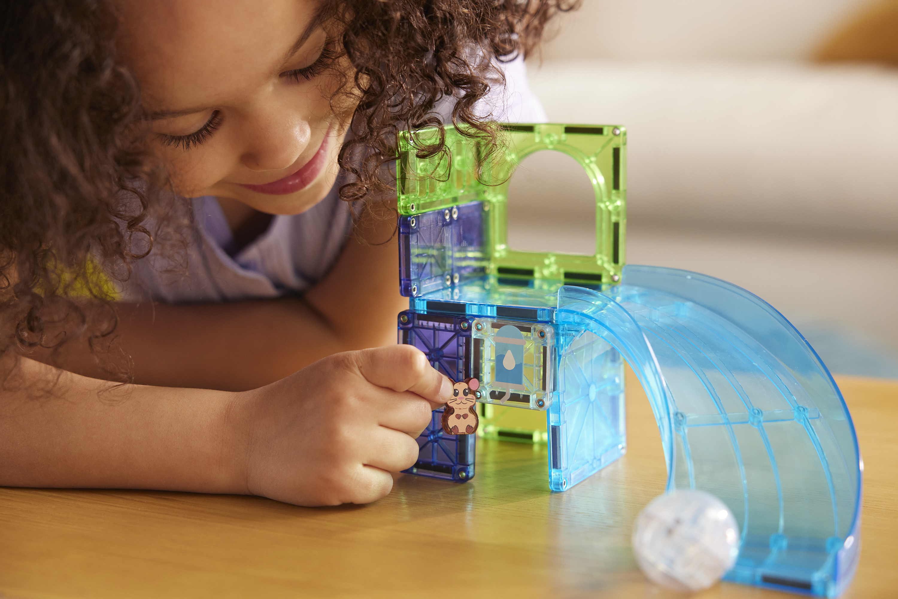 magna-tiles-hamster-ball-13-teiliges-magnetisches-bauset-mit-rutsche image 6
